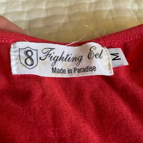 Fighting Eel Tops Fighting Eel Tank Tempo Large Red Poshmark